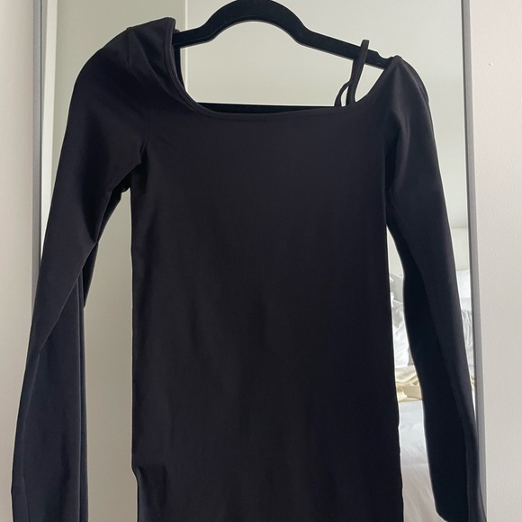 Helmut Lang Nylon Midi Dress Black - Picture 4 of 8